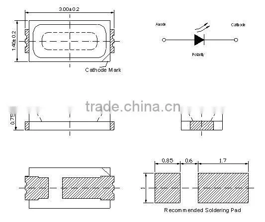 3014 SMD LED Diodes 10-12lm cool white