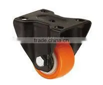 High Quality Light Duty Furniture Small PU Rigid Caster Wheel