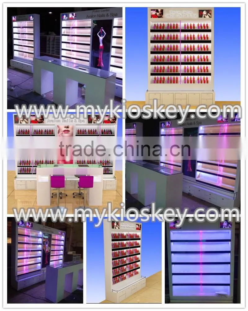 Customized nail polish display stand, nail polish display rack, nail polish display showcase for sale