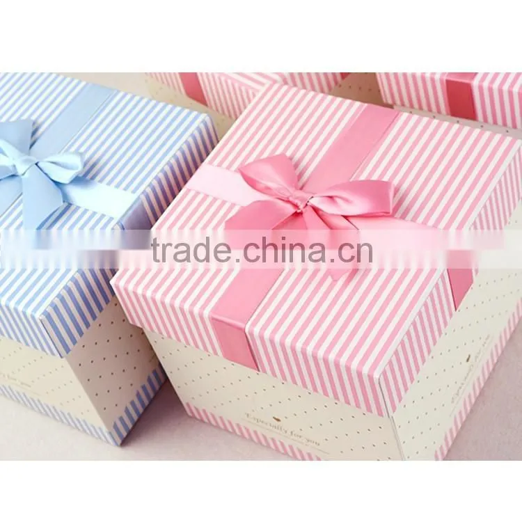 OEM design style for square paper gift packaging box