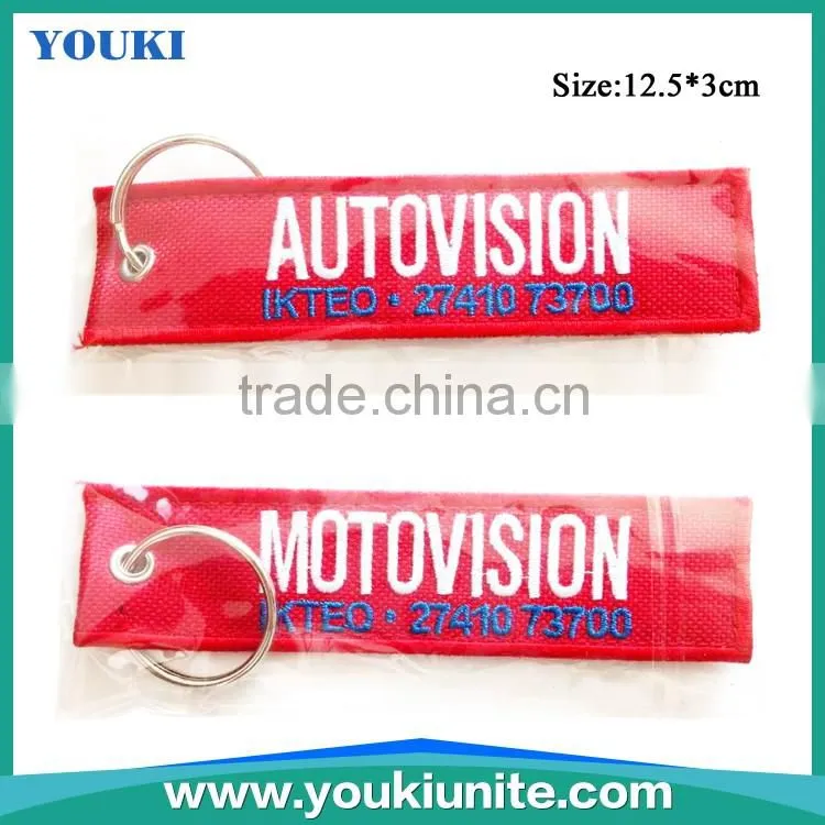 Hot Selling Key Ring Type And Embroidery Keychain YKLP-2009