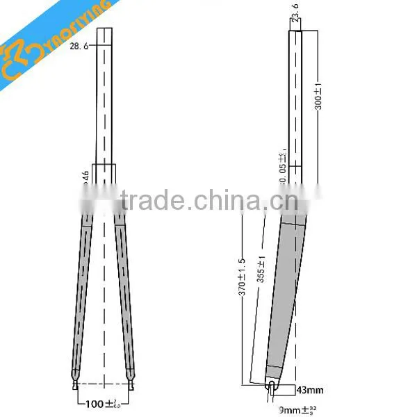 700C colorful carbon bike front fork for bicycle,famous road carbon bicycle parts for sale