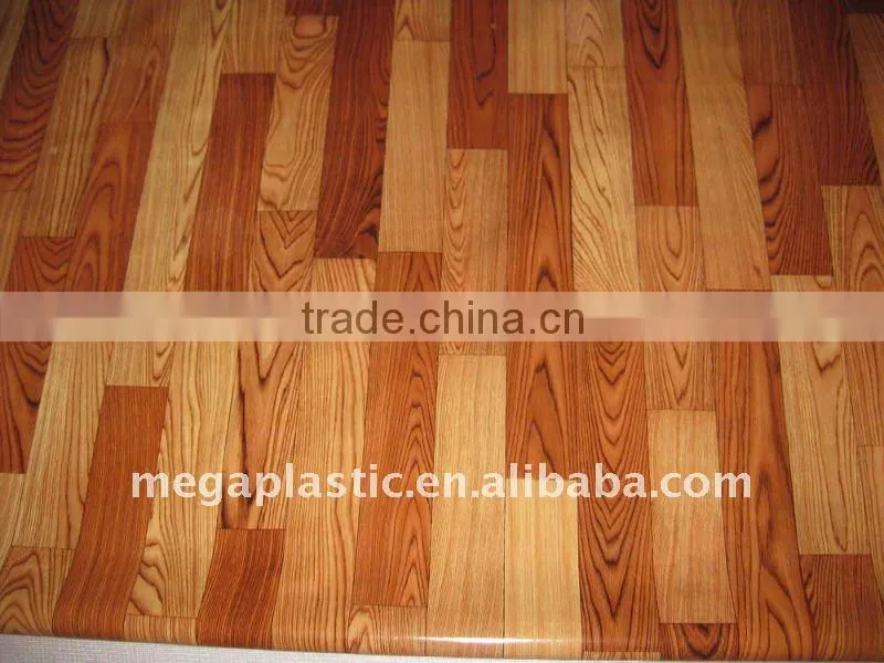 homogeneous wooden dry back pvc flooring