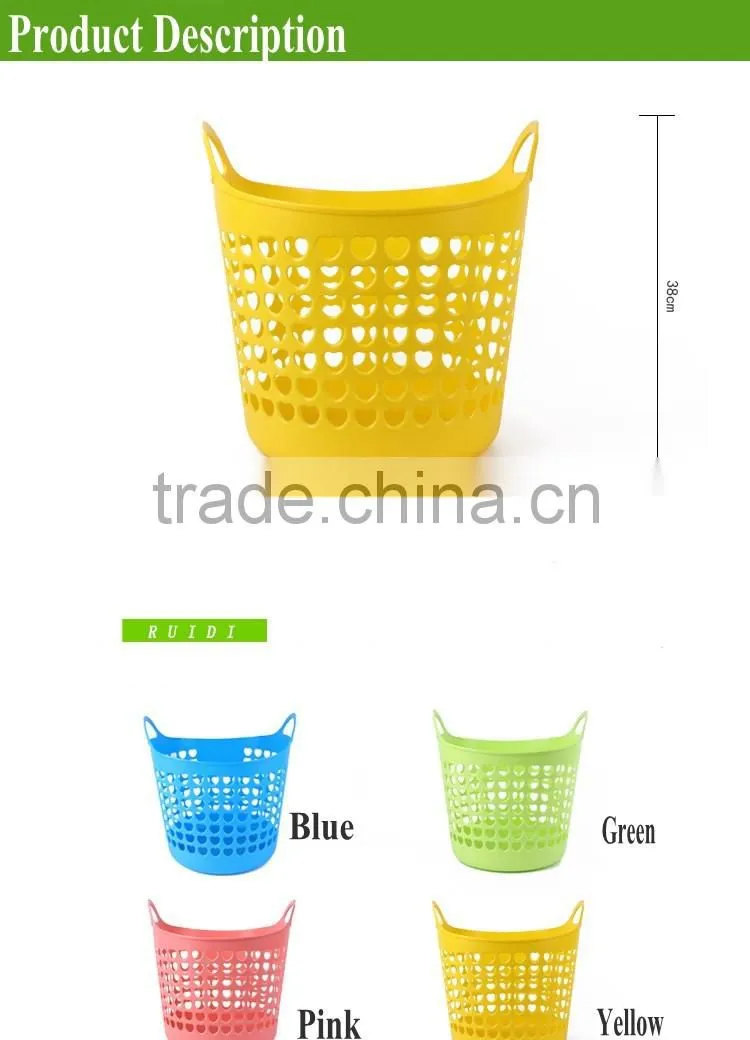 Basket57 Useful Bathroom Market Kitchen Vegetable-Basket Receive Packing Handle PE Shopping Storage Luandry Baskets