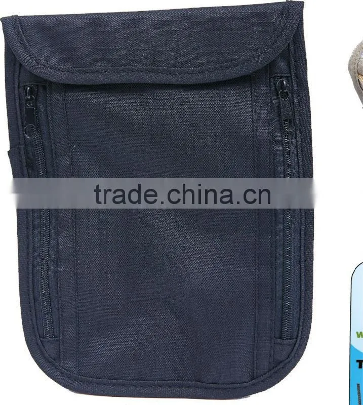 Magic Tape Travel Neck Wallet