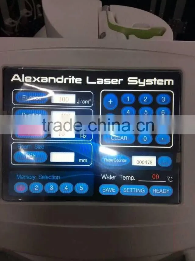 2015 hottest Painless 755 Nm Alexandrite Laser 50Hz / 60Hz with Hair Removal