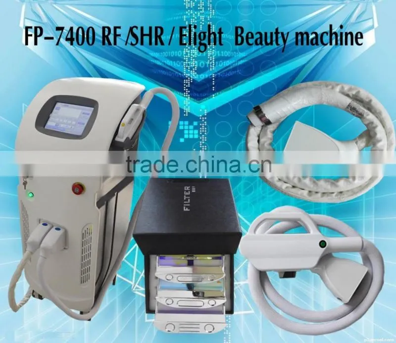 Professional multufunction three in one beauty machine: E-light+SHR+IPL