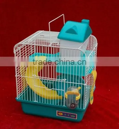 Plastic hamster pet cage with 6 colors for sale