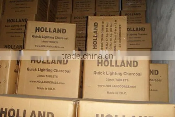 Natural wood hookah charcoal