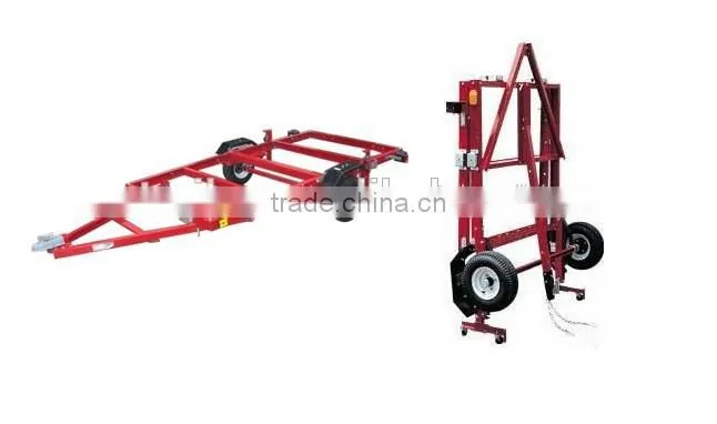 4x8 powder coated folding trailer