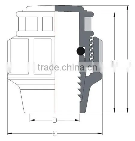 irrigation pipe fittings,plastic end cap, PP COMPRESSION FITTING END CAP