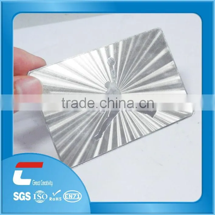 hot sell metal vip card with signature for gym / custom metal vip card