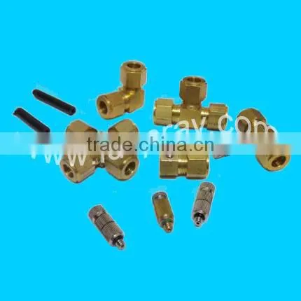 stainless steel PJ impingement fog nozzle