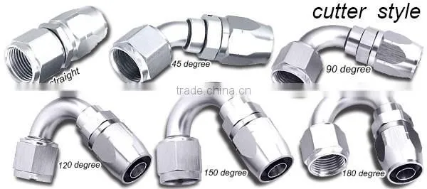 Durable Using Anodized AN10 cutter style swivel hose ends