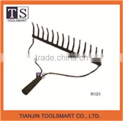 garden hand hay rake with long handle garden rake leaf rake