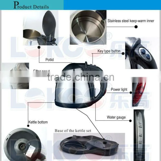 360 degree rotation tea kettle set