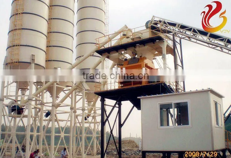 Computer-controlled HZS50 concrete mixing plant,batching plants