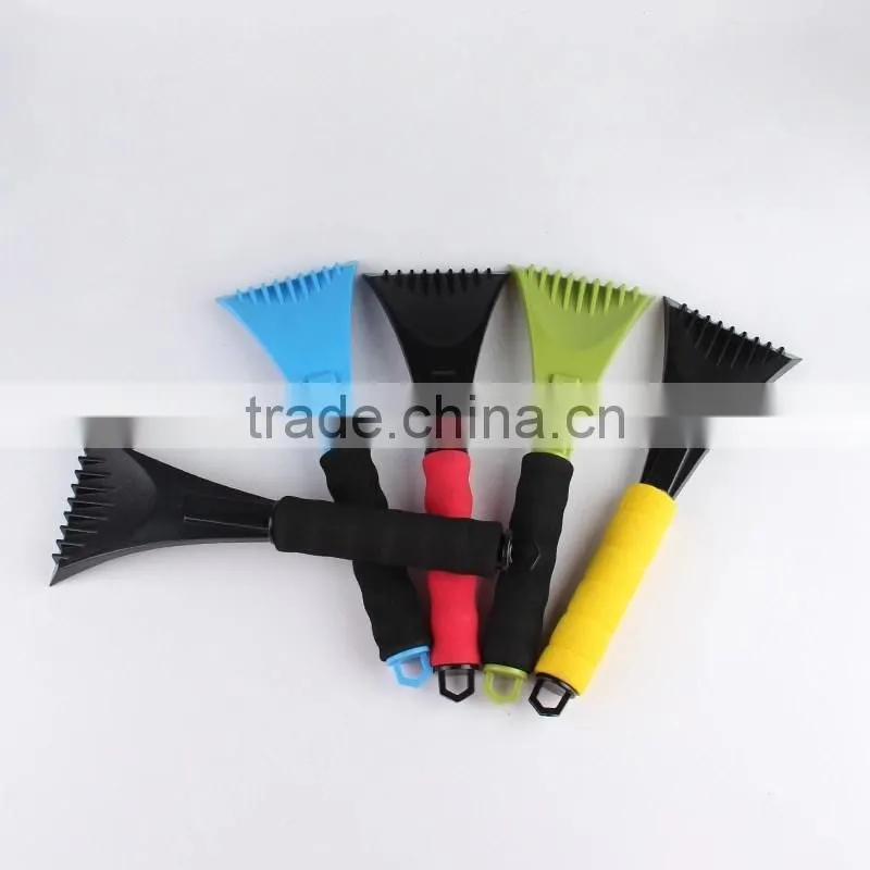 Ultra Durable and Scratch-free Chisel Blade with Foam Grip Ice Scraper