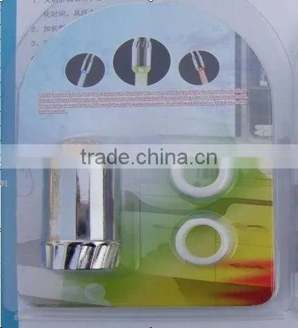 temperature sensing led basin faucet