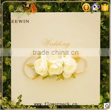 hollow iridescent paper wedding invitation card