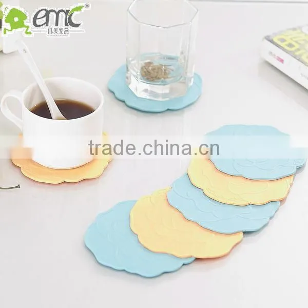 915 PVC material plastic cup mat