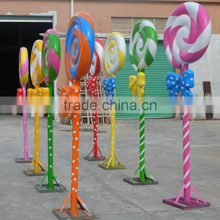 Outdoor or indoor FRP lolly decoration