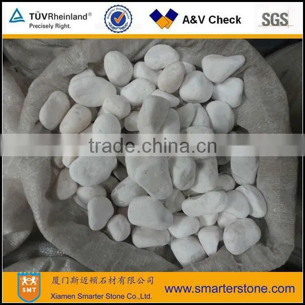 Tumbled Snow White Pebble