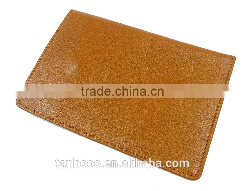 personalized passport holder in brown leather passport cover