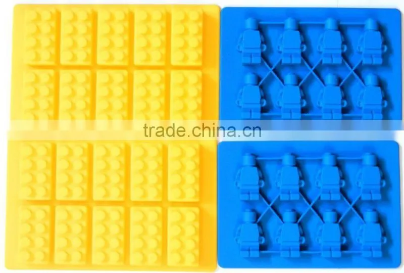 lego ice mold silicone ice cube tray