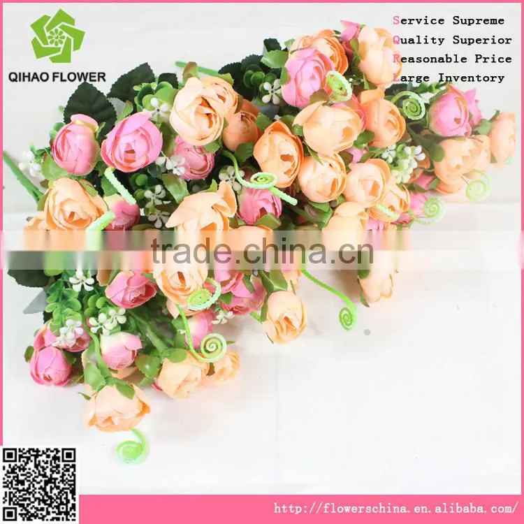 Autumnal artificial camellia bud flower decorative landscaping flower bouquet