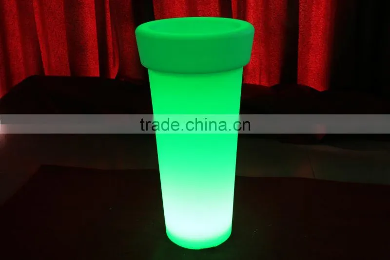 Transparent bar smirnoff plastic led illuminated ice bucket