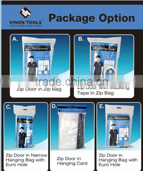 L type Zipper door, Plastic door, Protection door