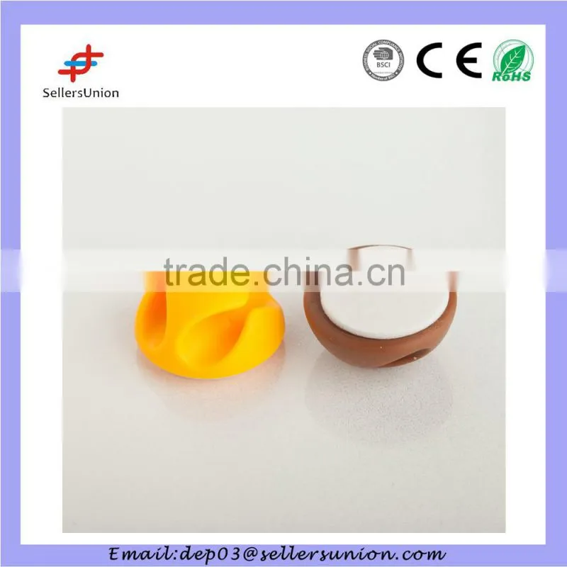 6pcs multipurpose cable clip with self-adhesive tape