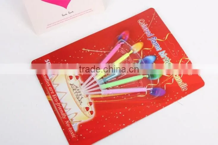 Romantic Coloured Flame Birthday Candle