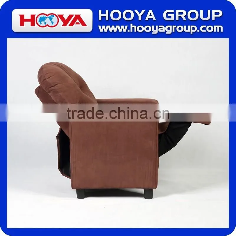 Kids Sofa- blue/brown, W61cm *D53-88cm* H68-75cm,suede cloth+sponge+crude wood