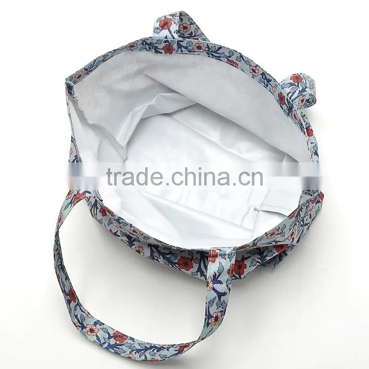 High Quality Full Printing Waterproof Nylon Tote Bag With PVC Lamination