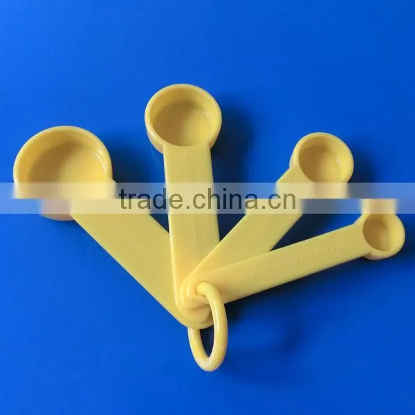 6 pcs Plastic Measuring Spoon set,yellow