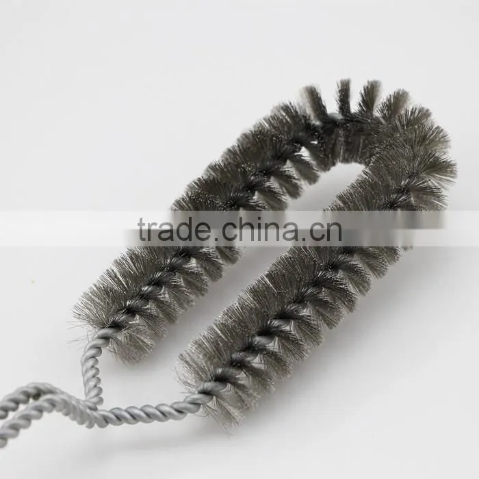 Deluxe Elliptical Head Stainless Steel Bristles BBQ Brush