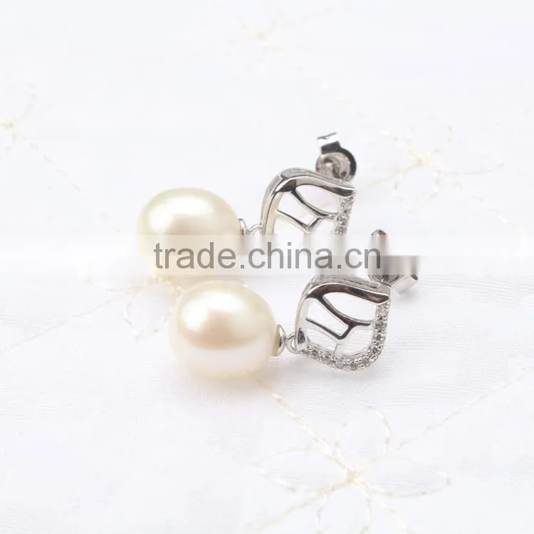925 silver Pearl Pendant and earring