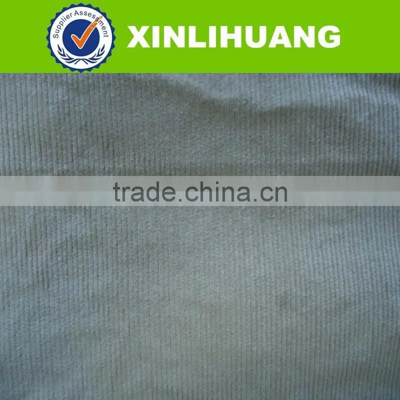 plain dyed wide wale cotton spandex stretch corduroy fabric