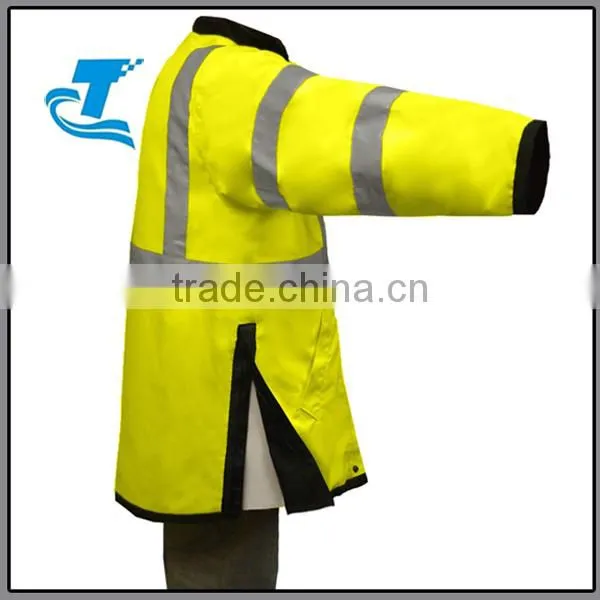 Hi Vis Safety Reversible Raincoat Waterproof Jacket