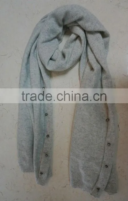 Custom best knit 100% cashmere scarf