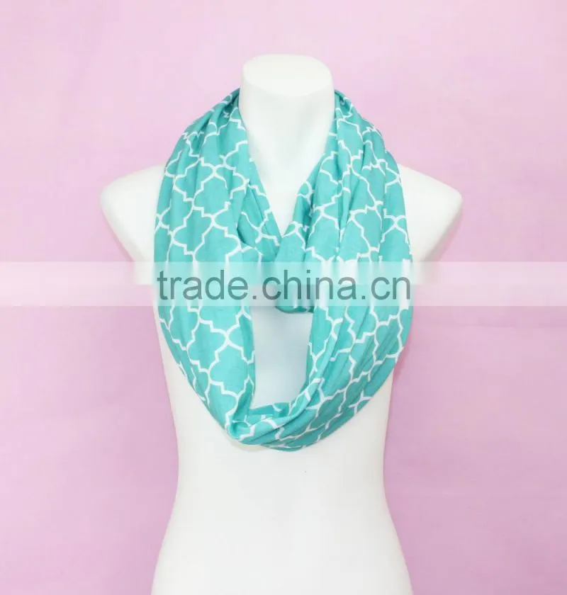 Red chevron cotton scarf women winter scarf