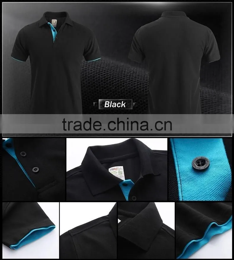 custom news design 100% cotton two color short sleeve polo shirt Bosco Sport Shirt couple slim shirts design for lovers