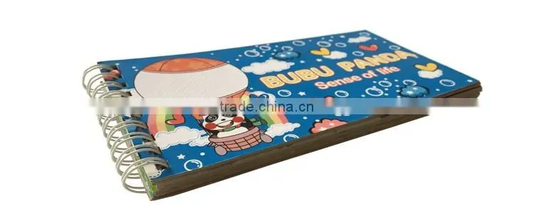 Children creative book Wire-o book board book ,children learning colors book printing 4/4C book with lamination
