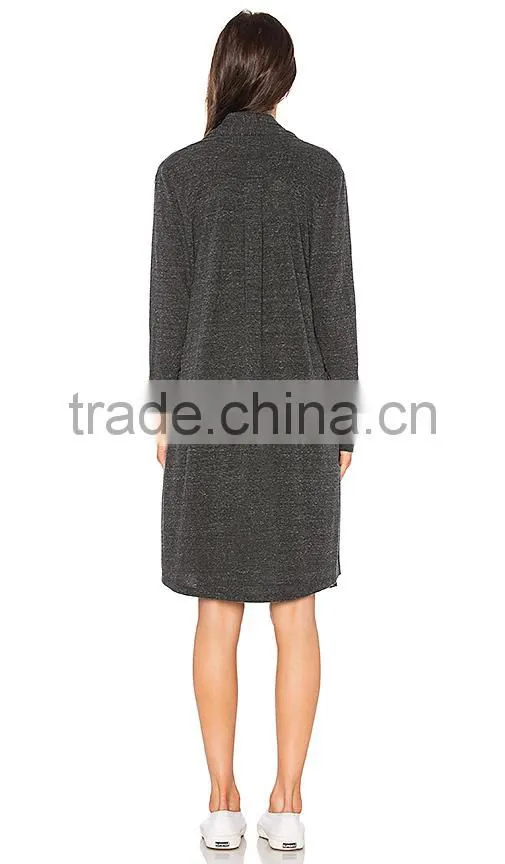 2017 Latest Plus Size Long Sleeve Knee Length Wholesale Knitted Women Long Cadigan Sweater
