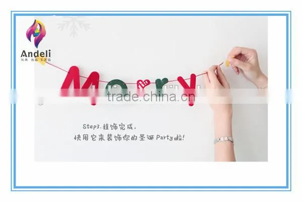 Wholesale felt merry christmas words decoration,merry christmas sign,merry christmas