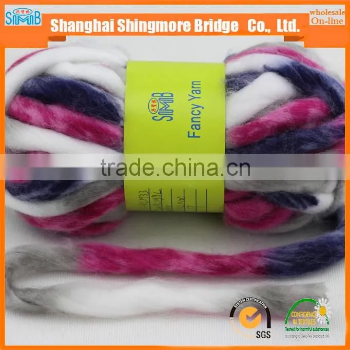 Chunky knitting yarn supplier cheap wholesale super soft chunky yarn acrylic for knitting sweater hat