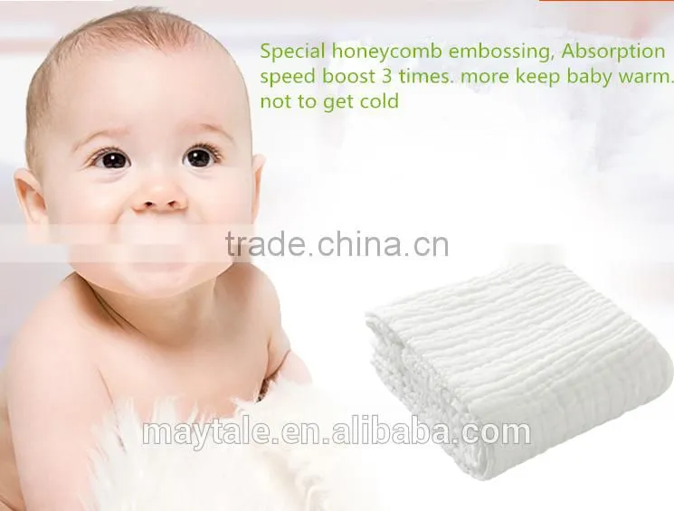 Newborn Muslin Cotton Baby Bath Towels White