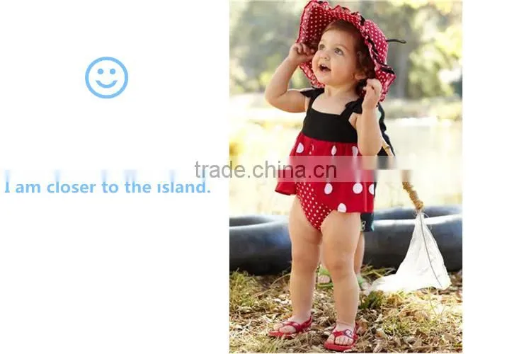 Fashion baby swimwear 1-6 years old kids girls swimsuit one piece